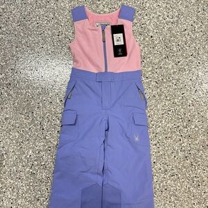 Spyder Kids Pink and Blue Overalls